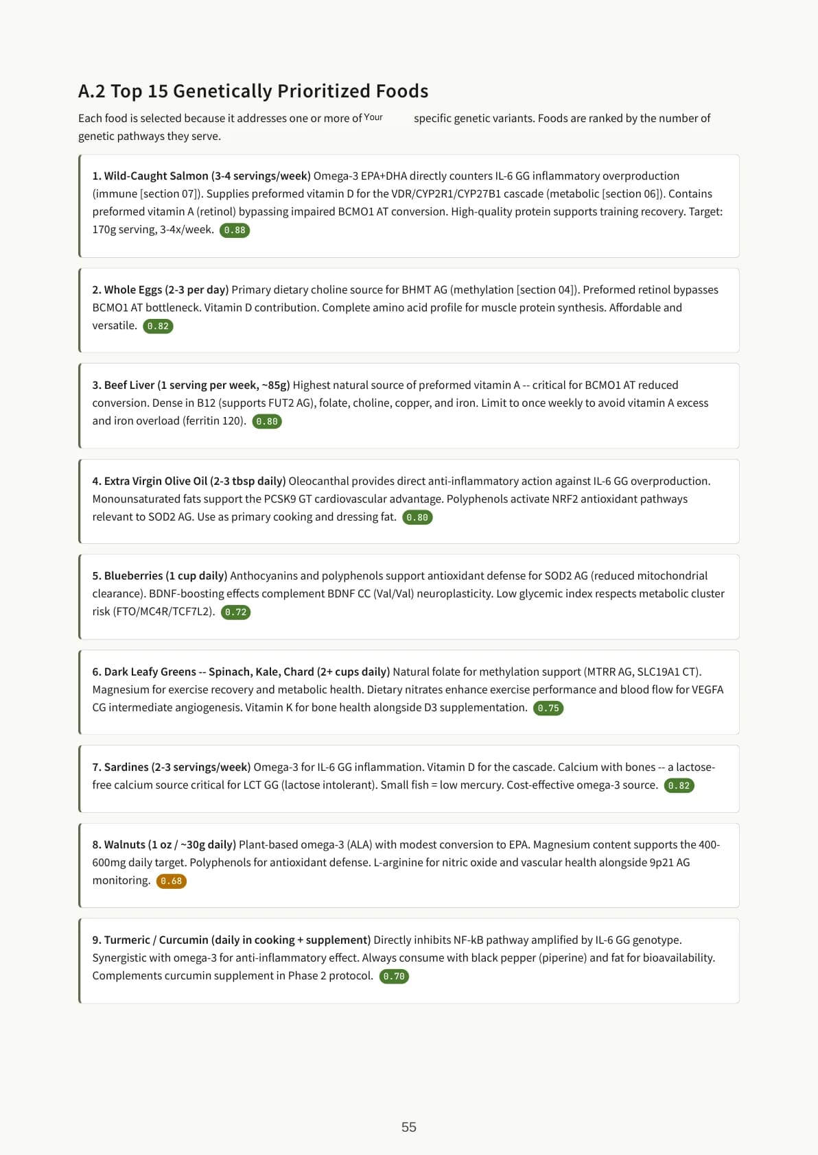 Page 10 of the sample Health Book